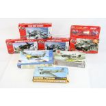 Five boxed Airfix model kits to include 2 x 1:72 Focke-Wulf Fw190A-8, 1:72 Supermarine Spitfire, 1: