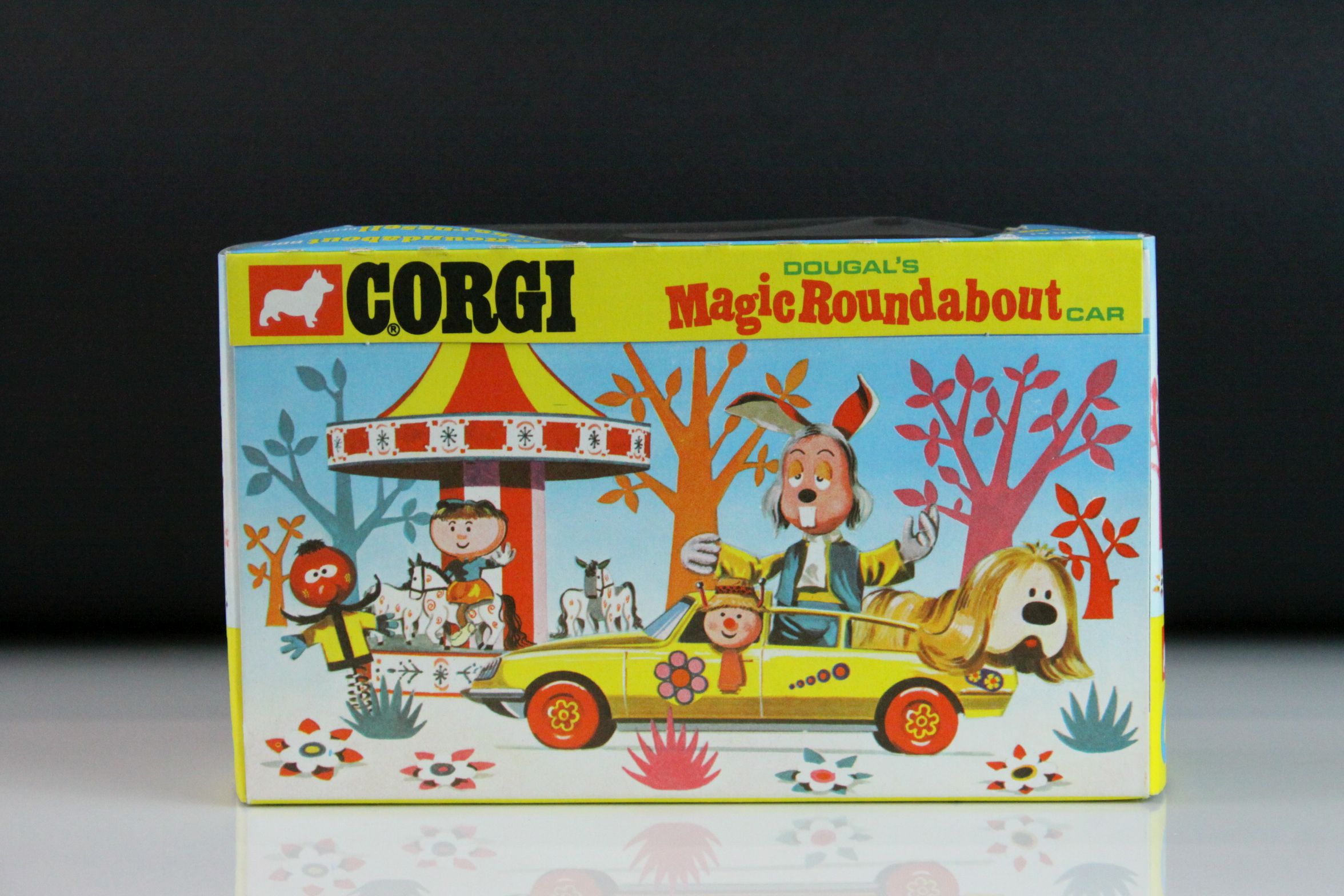 Boxed Corgi 807 Dougal's Magic Roundabout Car in excellent condition with unused sticker sheet, - Image 5 of 11