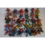 34 x Playworn Mattel He-Man Masters of the Universe action to include Orko, Blade, Teela (missing