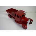 Original Triang Minic tin plate tipper truck in red