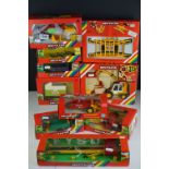 Ten boxed Britains 1:32 scale models, to include The World Of Farm Models 9574, 9557, 9565, 9546,