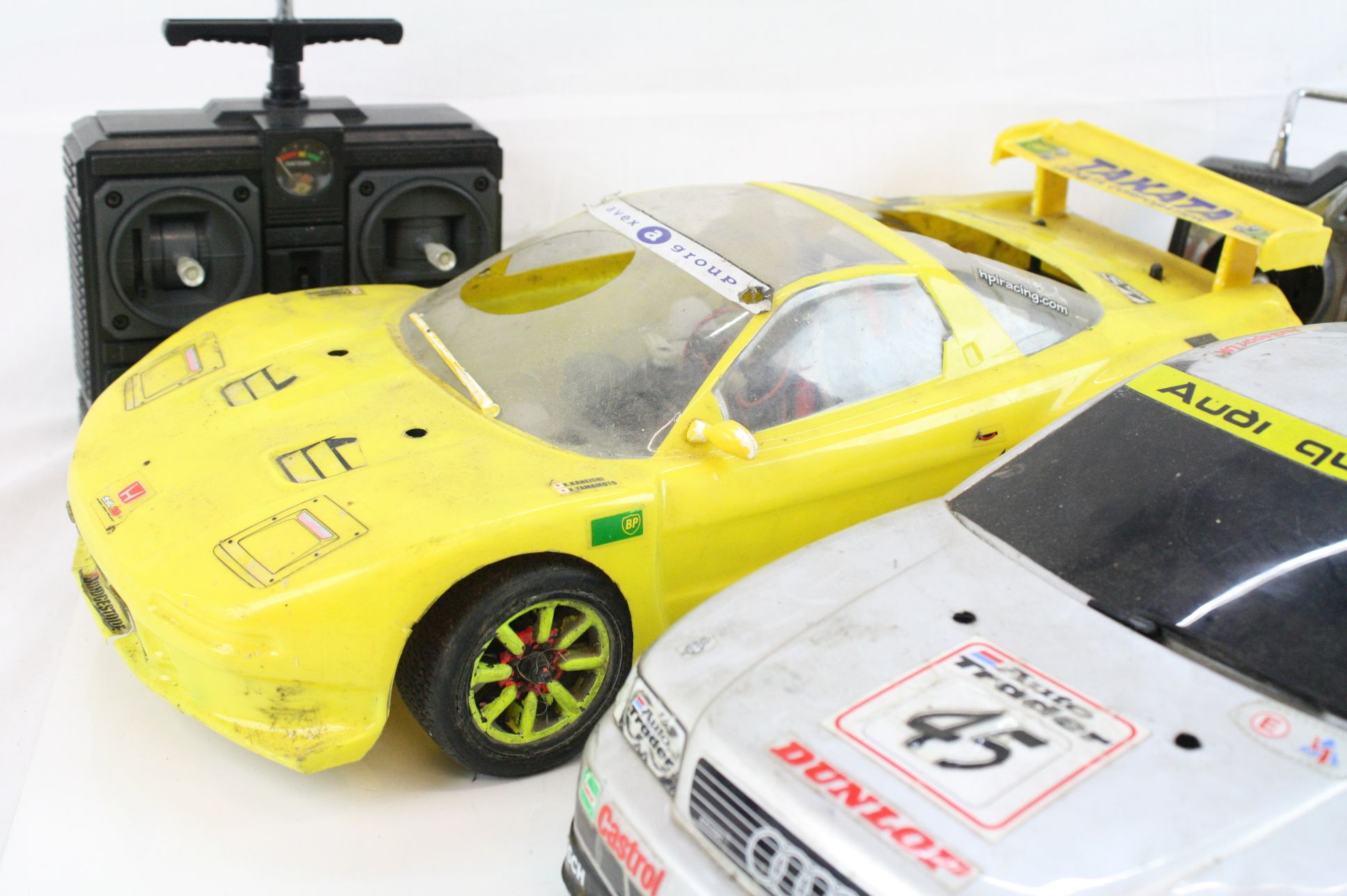 A Kyosho Nitro 4WD remote control car on an alloy chassis with a belt driven GX11X engine and a - Image 3 of 8