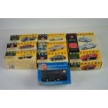 Nine boxed Lledo Vanguards diecast models to include 6 x 1:43 scale PC1002 Police Panda Cars of