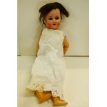 Simon & Halbig bisque headed doll marked 1909 3 Germany, sleeping glass eyes, no teeth, loose