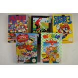 Retro Gaming - Nintendo Entertainmenty System NES Games to include Super Mario Bros. 3, Dr Mario,