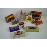 10 Boxed diecast models to include 3 x Dinky (430 Johnson 2 Ton Dumper, 404 Conveyancer Fork Lift