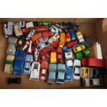 Quantity of 1970s/1980s playworn diecast models to include Corgi and Matchbox