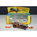 Boxed Corgi 266 Chitty Chitty Bang Bang diecast model with all 4 figures and accessories, some