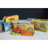 Boxed Corgi 256 Volkswagen 1200 in East African Safari Trim diecast model, play worn and missing