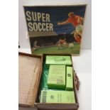 Four boxed HW Subbuteo accessories to include C122 Goals, Manchester City team, Match Score Reporter