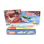 Three boxed TV related vehicle sets to include Matchbox Thunderbirds Rescue Pack, Vivid Imaginations