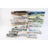 14 boxed 1:600 scale Airifx models including HMS Ark Royal, HMS Hood, 2 x HMS Belfast, HMS