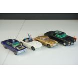 Four TV related Corgi diecast models to include Green Hornet Black Beauty, The Man From UNCLE