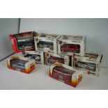 Seven boxed 1:24 scale Bburango diecast models to include Fiat Ritmo Abarth, Porsche 911 S, Datsun