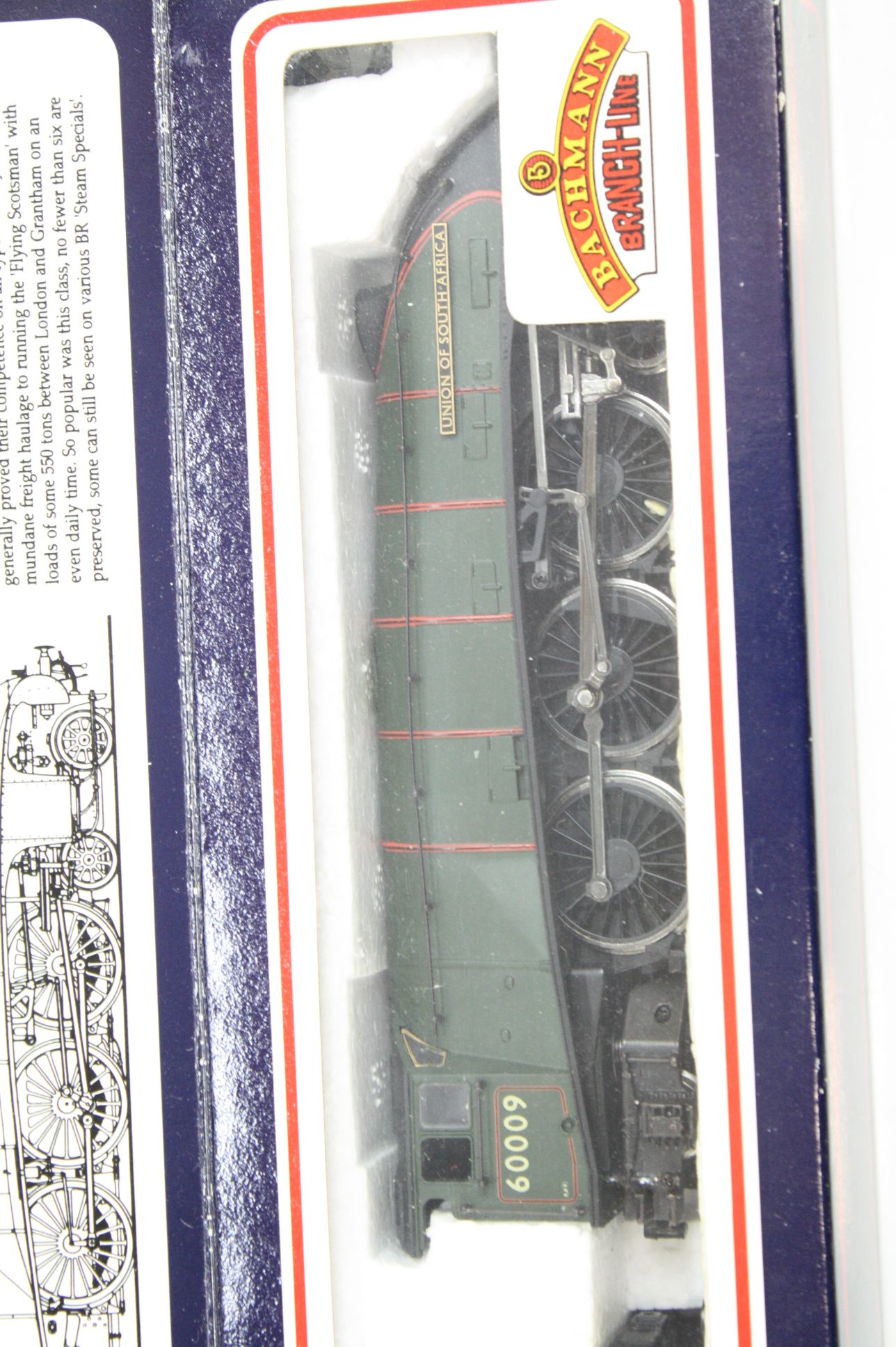 Boxed Bachmann OO gauge 31951A A4 Union of South Africa BG green Early Emblem - Image 3 of 4