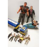 Collection of action figures to include Kenner Terminator 2 Ultimate Terminator and Battle Damage