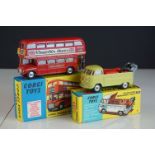 Two boxed Corgi diecast models to include 490 Volkswagen Breakdown Truck (diecast gd with some paint