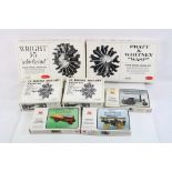 Four boxed unbuilt 1 1/2 scale Williams Bros. plastic engine kits to include Wright J5 '