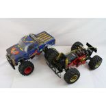 Tamiya 58101 Bush Devil electric remote control Monster truck 2WD on Blackfoot chassis together with