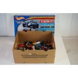 Play worn diecast vehicles to include Matchbox, Corgi, Ertl, Husky, Dinky, approx 100. Also included