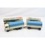 Two boxed Tekno diecast models to include 425 Volvo FB88 (with tin plate cover) and 452 Trailer (