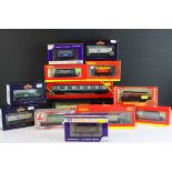 13 Boxed OO gauge items of rolling stock to include 6 x Hornby, 4 x Bachmann, 2 x Dapol and 1 x