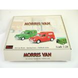 Ex shop counter top display stand for 1:26 Saico Morris Van diecast models, complete with 12 x