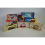 Seven boxed Corgi diecast models to include 5 x Corgi Classics 09801 ERF Delivery Truck (with