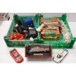 Four boxed Scalextric stock cars to include 83450 Ferrari F40, C228 Qudos Car, 83660 Porsche 959 and