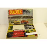 Boxed Triang Scalextric Set 33 with both original slot cars, appears to be complete but unchecked