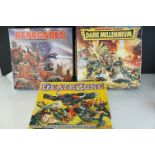 Three boxed Games Workshop Warhammer supplements, unchecked but appear complete. (3)