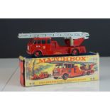 Boxed Matchbox K15 King Size Merryweather Fire Engine diecast model in vg condition with minimal