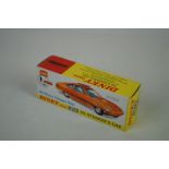 Boxed DInky 352 Gerry Anderson's UFO SHADO Ed Straker's Car diecast model in gold, with blue