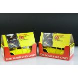 Two boxed Corgi James Bond 007 For Your Eyes Only Citroen 2CV diecast models, both near mint and