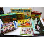 Seven board games to include Frustration, Mouse Trap, Monopoly Empires, Careers, etc. Plus three