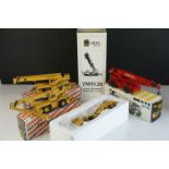 Four boxed NZG 1/50 NZG Grove diecast construction models to include 380 TM 9120, 149 RT755, 178