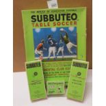 Subbuteo HW to include 2 x boxed teams, loose Portsmouth players and a boxed Continental Club