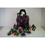 Collection of original Mattel He-Man Masters of the Universe to include MOTU Snake Mountain playset,