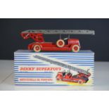 Boxed diecast Dinky Supertoys 899 Delahaye Auto-Echelle de Pompiers, made in France, with