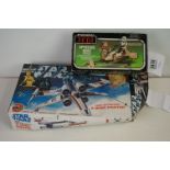 Boxed Palitoy Star Wars Return of the Jedi Speeder Bike vehicle with instructions plus a boxed