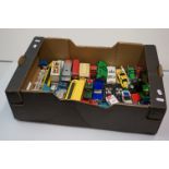 Quantity of vintage play worn diecast models to include Corgi, Dinky, Matchbox etc featuring 2 x