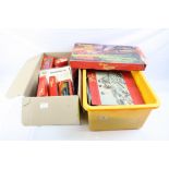 Large quantity of various OO gauge model railway accessories to include boxed rolling stock,