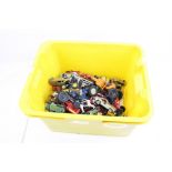 Collection of vintage play worn diecast models to include mainly Matchbnox Lesney featuring farming,