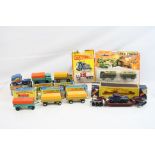Nine boxed / carded Matchbox diecast models to include 45 Kenworth Cabover Aerodyne, Major Pack No