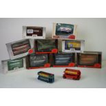 10 x boxed and unboxed Exclusive First Editions buses and one unboxed Matchbox Models of Yesterday