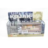 Boxed Corgi 57403 Kojak Buick diecast model with white metal figure, complete and excellent