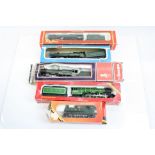 Five OO gauge locomotives with damaged or incorrect boxes to include Hornby Albert Hall, Evening