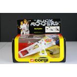 Boxed Corgi 647 Buck Rogers Starfighter diecast model complete with both figures and accessories,