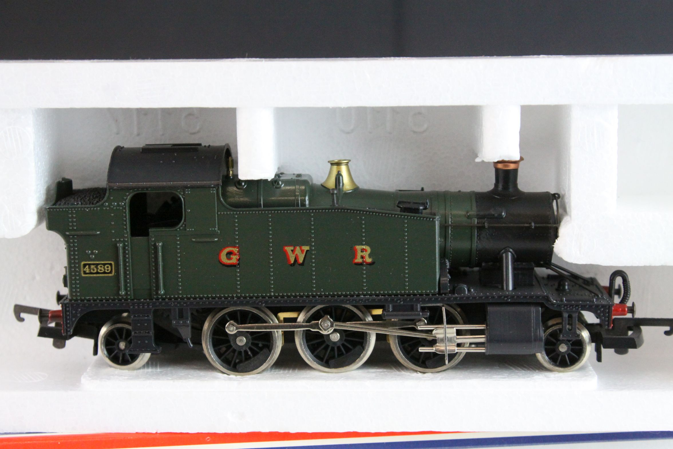 Four boxed OO gauge locomotives to include 2 x Lima (205111MWG GWR 2-6-2 & 205117MWG GWR 0-6-0) - Image 6 of 13