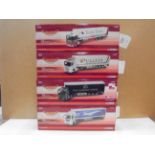 Four boxed 1:50 Corgi Hauliers of Renown diecast to include MAN TGA Cab and trailer (CC13433),